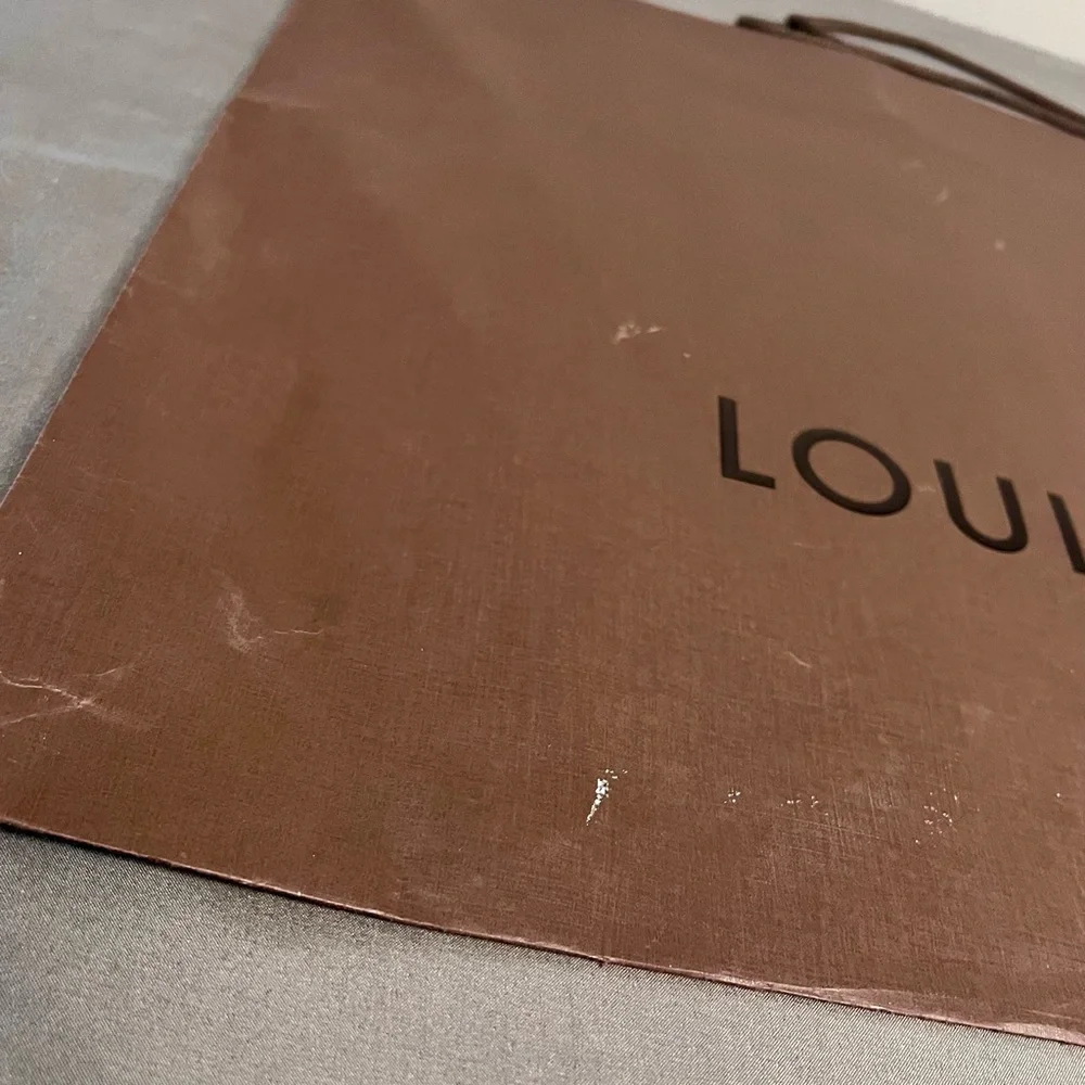 Louis Vuitton Empty Brown Large Tote Gift Bag 27x19”
